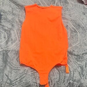 SKIMS Orange Bodysuit